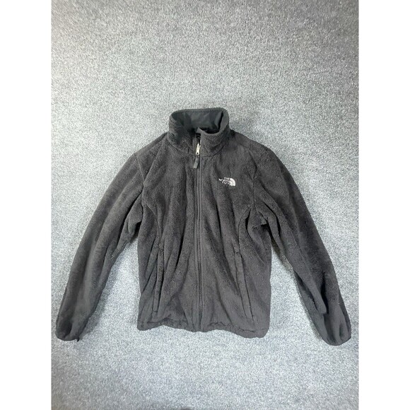 The North Face Jacket Womens Medium M Black Ostio Sherpa Fleece Coat Full Zip - Picture 1 of 8